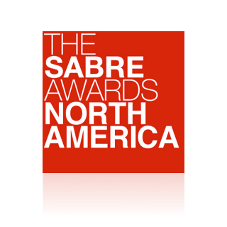 Logo pour les Sabre Awards North America.