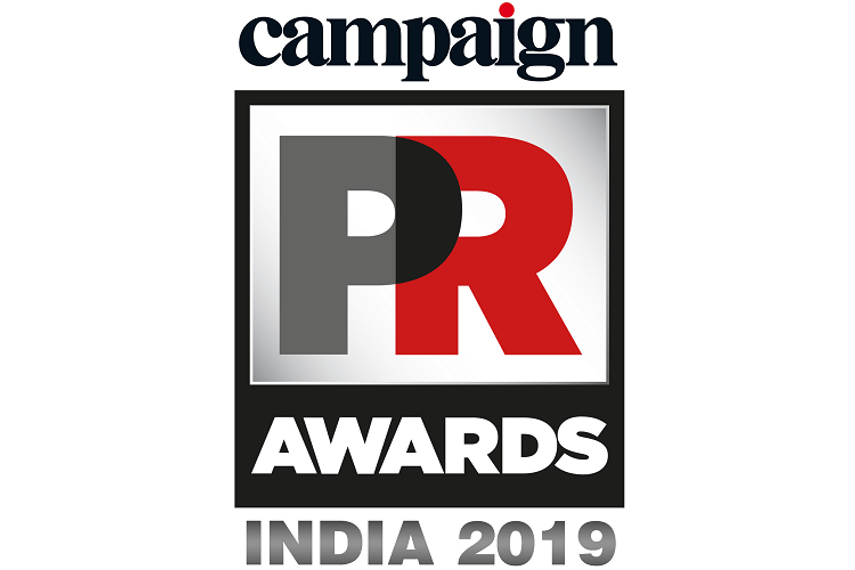 Logo for the Campaign PR Awards India 2019.