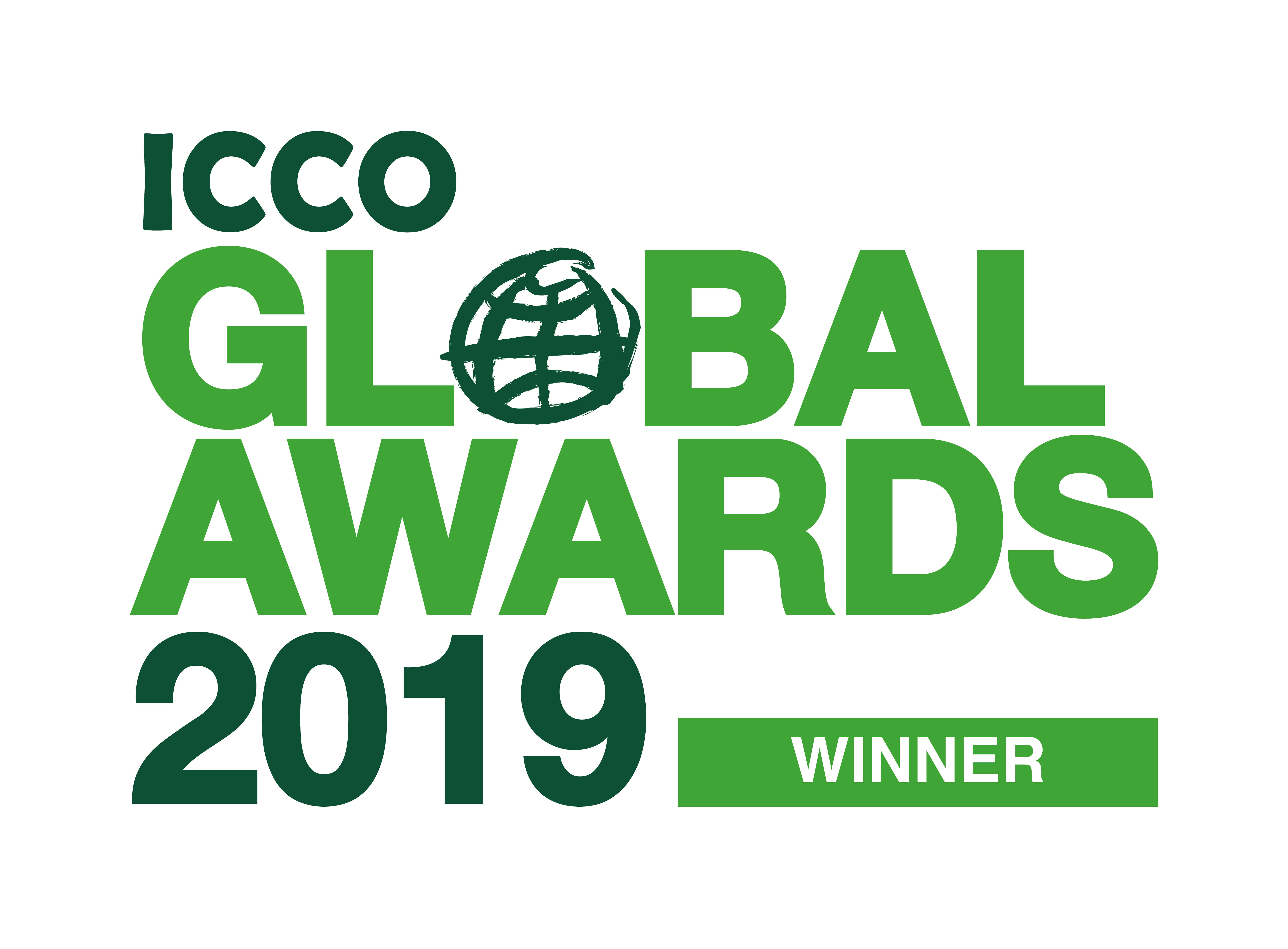 Prix des lauréats pour le site ICCO Global Awards 2019.