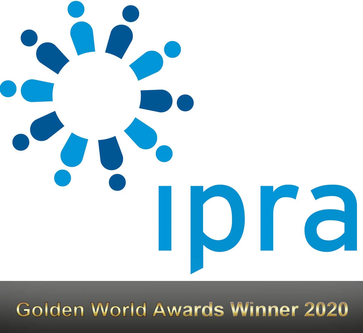IPRA Golden World Awards logo pour les gagnants 2020.