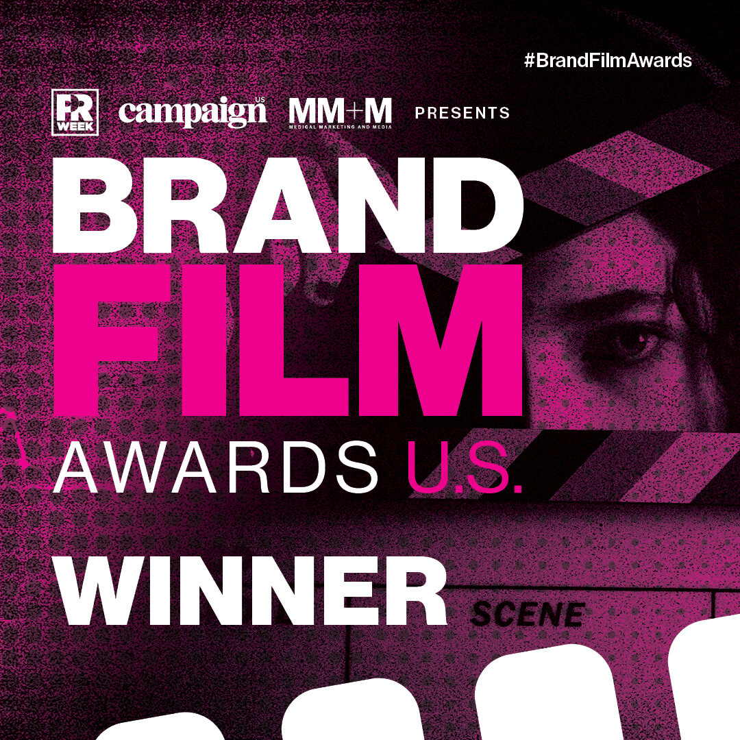 Logotipo dos vencedores dos prémios Brand Film Awards US 2021