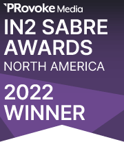Logotipo de los ganadores de los In2 Sabre Awards 2022.