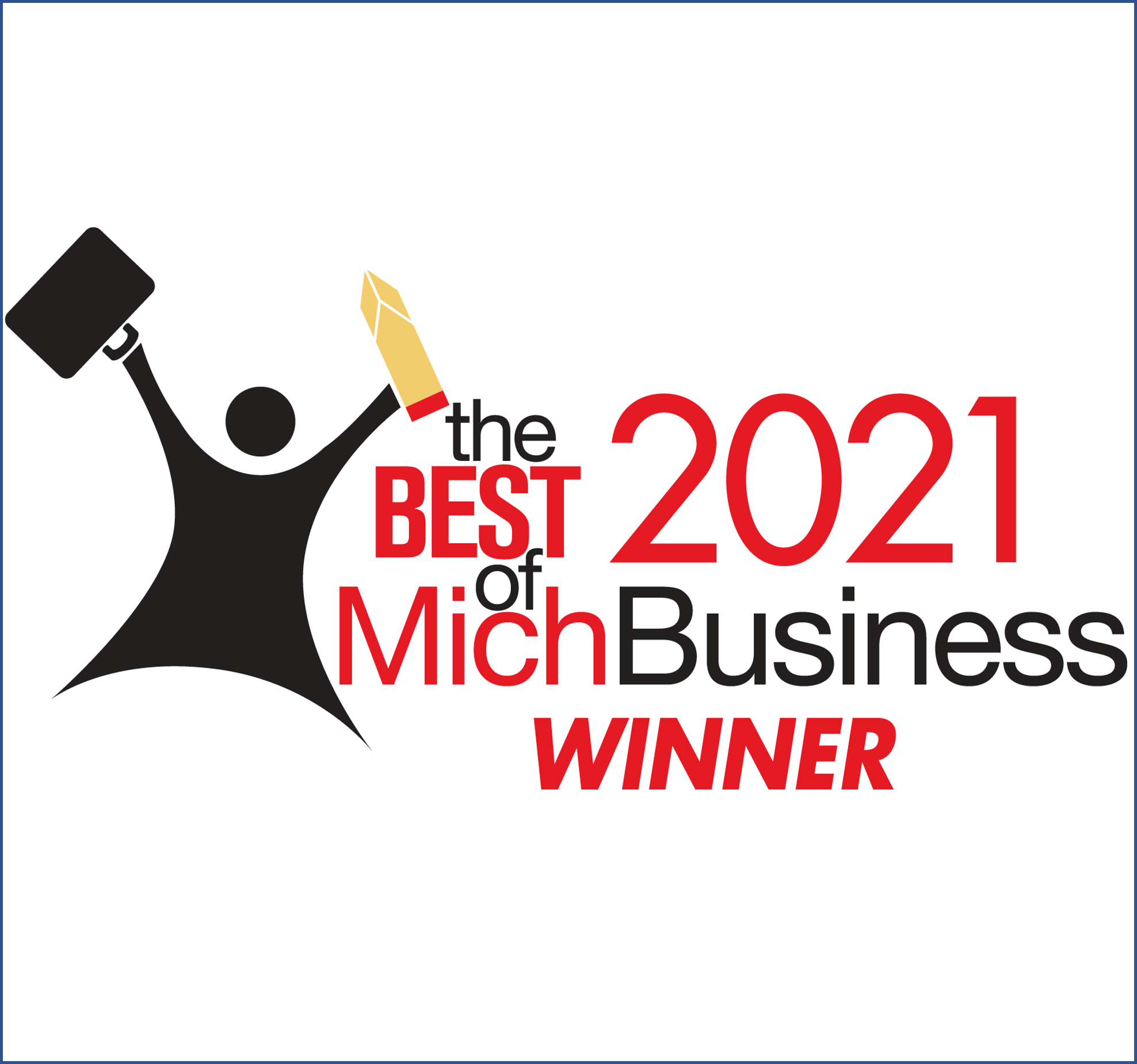 Logo pour le lauréat du prix MichBusiness 2021.
