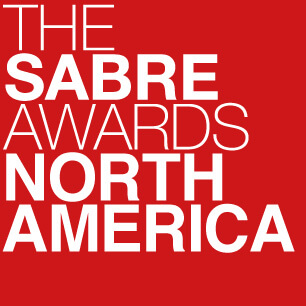 Logo for Sabre Awards North America.